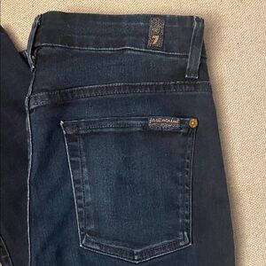 7 For All Mankind Indigo Denim Jeans